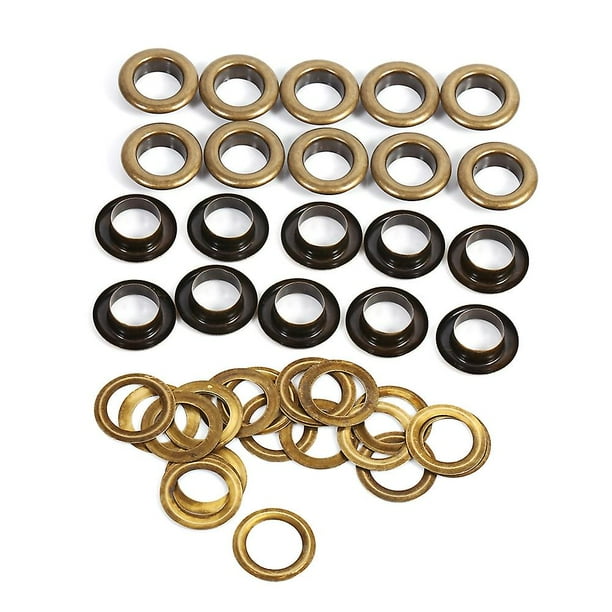 20 Pcs Bronze Black Gold Round Eyelets Leathercraft Accessories 12mm