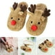 thumbnail image 5 of Sin Cordones Reno Navideños Invierno Antideslizantes Mujeres/Hombres Creativos Marrón, 5 of 9