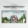 thumbnail image 4 of Happy Easter Collie American Flag Truck Bunny Ears Desk Mat Full Keyboard Mouse Pad Collie Dog Lover Gifts Idea Large Mousepad - 03001, 4 of 5