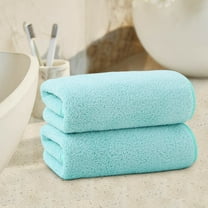 JeashCHAT 2 Pcs Bath Towels, Velvet Large Bath Towels, Super Soft Highly Absorbent Quick Dry Bath Towels for Bathroom Shower Pool Beach 28"x55" Green