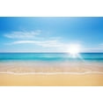 thumbnail image 2 of Fondo de fotografía ABPHQTO 150x220cm Océano azul Seabeach Sol brillante Cielo azul, 2 of 2