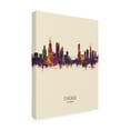 thumbnail image 2 of Trademark Fine Art 'Chicago Illinois Skyline Portrait III' Canvas Art by Michael Tompsett, 2 of 3