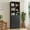 Black, variant on Asofer 71" H Farmhouse Pantry Cabinet with LED Lights, Charging Station, Doors & Drawers, Gray