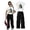 j-550Grey299, variant on MEZZALL Girls Outfit Sets Short Sleeve Tops And Cargo Shorts Two Piece Playwear With Cute Cartoon Print Breathable Casual Versatile Kids Outfit Sets Everyday Wear