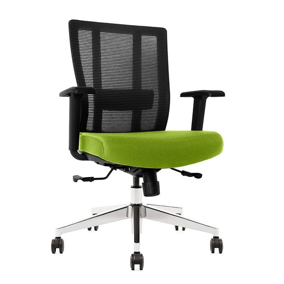 Bitchair Ergonomic Mesh Office Chair in green with Seat Slide