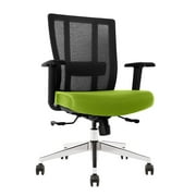Bitchair Ergonomic Mesh Office Chair in green with Seat Slide