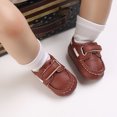 thumbnail image 3 of Baby Boys Sneaker Shoes Infant First Walker Soft Sole Anti-slip PU Leather Toddler Newborn Prewalker Baby Cribster Shoes 0-18M, 3 of 7