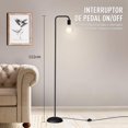 thumbnail image 4 of LUMOKU L&aacute;mpara de pie industrial para sala de estar, socket E26, 152cm, dise&ntilde;o minimalista para iluminaci&oacute;n decorativa, para decoraci&oacute;n del hogar, rec&a, 4 of 7