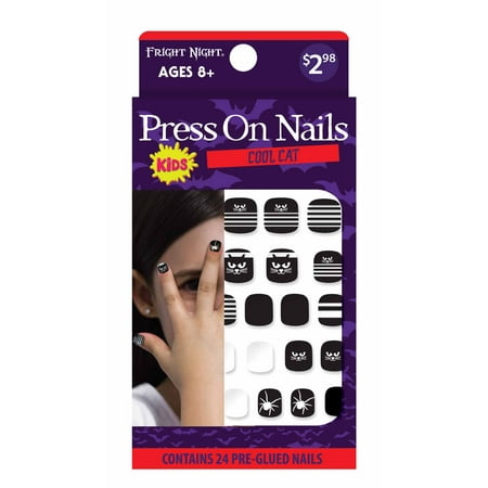 Fright Night Cool Cat Children's Nails