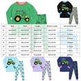 thumbnail image 4 of 6-7Years Child Boys Tractor Graphic Long Sleeve Pajama Set,2-Piece Sleepwear Loungewear for Fall Winter, 4 of 9