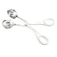 thumbnail image 2 of HWHCGZ 3Pcs Stainless Steel Meat Baller Ball Maker Meatball Scoop None-Stick Baller Tongs Meat Ball Maker Mold Cake Pop,Ice Tongs,Meatball Maker Tool for Kitchen Cooking Diameter:1.3 in,Silver, 2 of 6