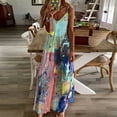 thumbnail image 4 of One tree river Sleeveless Dress Long dress woman summer clothes, 4 of 6