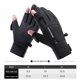 thumbnail image 2 of Guantes 2 dedos Flip invierno pantalla táctil para mujeres hombres deportes al aire libre (XL) negro, 2 of 9