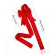 thumbnail image 3 of Self Adhesive Christmas Bows for Kitchen Cabinets, Removable Stick on Satin Ribbon Bow Decor for Cabinet Door Window Mirror Wall, No Damage Holiday Xmas Party Decoration, 3 of 8