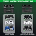 thumbnail image 2 of Estación de carga de baterías recargables para mandos Xbox Series X/S y Xbox One/S/X/Elite, incluye 2 baterías de 1800 mAh y base de carga con 4 tapas para baterías, 2 of 7