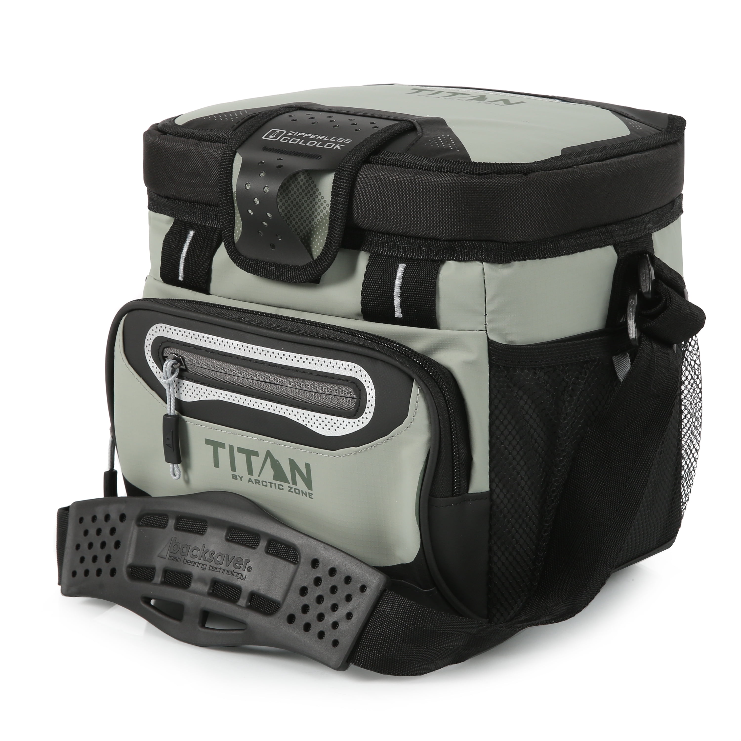 Titan by Arctic Zone 9 Can, 6 Quart Zipperless Soft Cooler, Seagrass