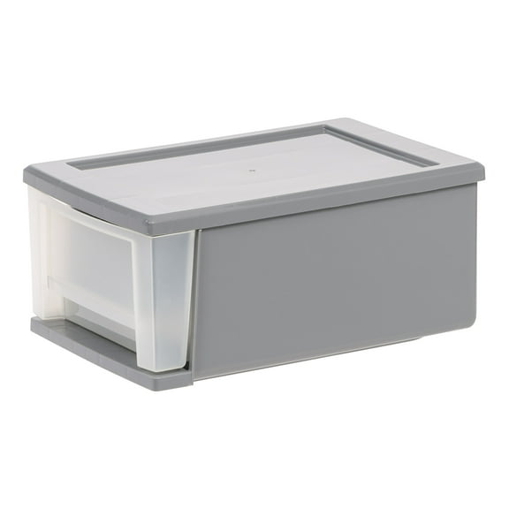 IRIS 7 Qt Small Plastic Drawers, Under Bed Storage Bins, Stackable, Modular