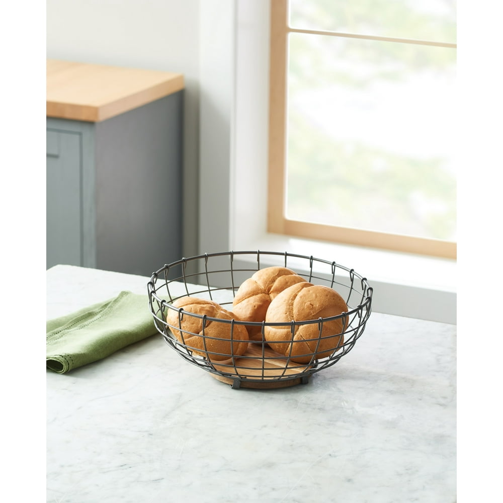 Better Homes & Gardens Industrial Farmhouse Wire Basket - Walmart.com