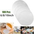 thumbnail image 5 of FANJIE 100pcs Parchment Paper Baking Paper Liners Round Cake Pans Circle Air Fryer BBQ, 5 of 7
