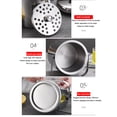 thumbnail image 4 of 1.3L Ice Bucket With Lid And Strainer Stainless Steel Ice Bucket Double Wall Ice  Container, 4 of 8