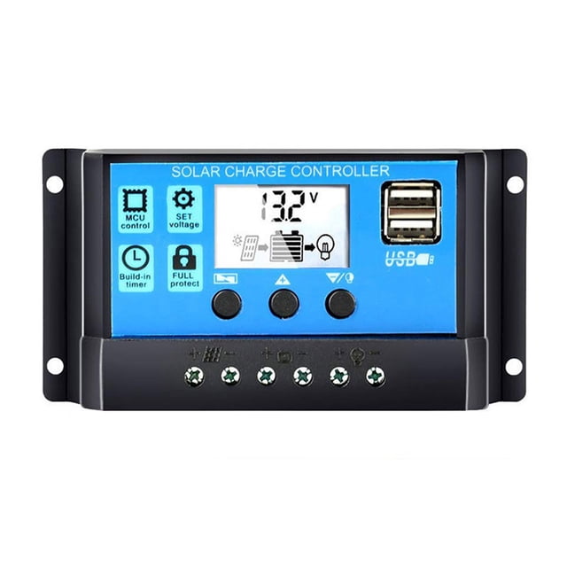 Universal Solar Panel Controller Battery Regulator /24V Auto With Dual USB for DIY Solar Power