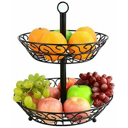 Surpahs 2-Tier Countertop Fruit Basket Stand - Walmart.com