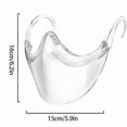 thumbnail image 4 of Masque Facial Transparent avec Coussinets de Nez Pliable Réutilisable Bouclier de Nez Grande Protection Faciale Bleu, 4 of 4