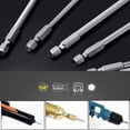 thumbnail image 4 of Juego de 11 puntas Torx largas para destornilladores y atornilladores eléctricos - Puntas magnéticas - Vástago hexagonal de 1/4" - Tamaños T6 a T40 - Longitud 100 mm, 4 of 5
