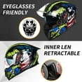 thumbnail image 2 of ILM Motorcycle Helmet Full Face with Pinlock Compatible Clear&Tinted Visors and Fins Street Bike Motocross Casco DOT(Surprise Yellow, Large), 2 of 7