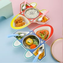 BESTYASH Stainless Steel Airplane Serving Plate Set with Split Design, and Resistant to Fall and Wear for Celebrations