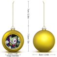 thumbnail image 2 of Invader Zim Christmas Balls Sparkling Christmas Tree Hanging Ornaments Party Home Decor Xmas Christmas Gifts, 2 of 8