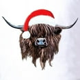thumbnail image 3 of CafePress - Highland Cow Santa Hat Xmas Golf Shirt - Golf Shirt, Pique Knit Golf Polo, 3 of 4