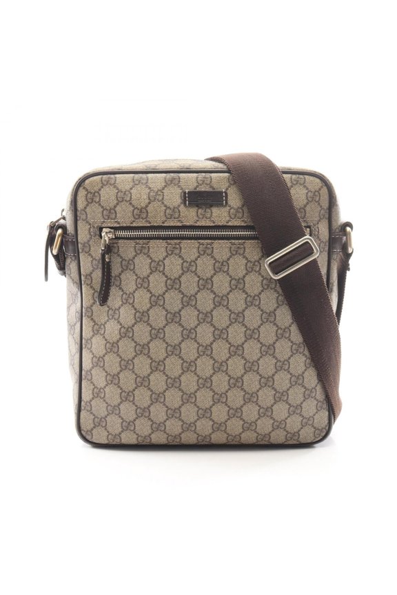 Pre-Owned Gucci GG Supreme Shoulder Bag/Handbag, Coated Canvas and Leather, Women's,...