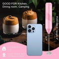 thumbnail image 3 of Espumador de Leche con Batidor Doble de Acero Inoxidable para Café y Capuchino, 3 of 9
