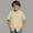 Yellow, variant on Abtuhar Kids Boys and Girls 3-14 Years Summer Tops Solid Pocket Short Sleeve Turndown Collar Soft Loose Casual Blouses Shirts