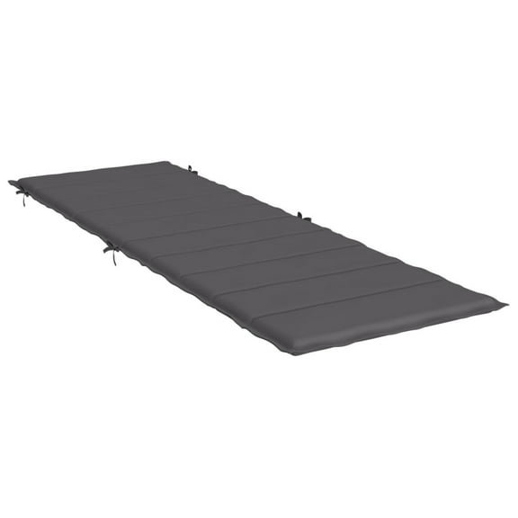Tumbona Benzara de exterior con cojín gris, 186 cm