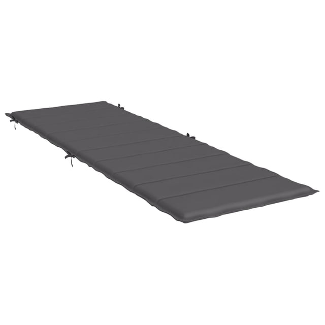 Tumbona Benzara de exterior con cojín gris, 186 cm