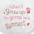 thumbnail image 4 of Inktastic Gymnast Future Girls Baby Bib, 4 of 4