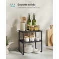 thumbnail image 4 of Estante para especias de cocina SONGMICS MKCS02B01 de 2 niveles, negro, juego de 2, 4 of 7