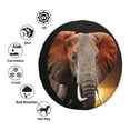 thumbnail image 5 of Balery Elephant Sunset In Kenyatire Cover Waterproof Dust-Proof, Universal Spare Wheel Tire Cover For Trailer, Rv, Suv Truck And Vehicle Camper Accessories-15 Inch, 5 of 9