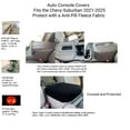 thumbnail image 4 of Auto Console Covers Center Console Cover for Chevy Suburban 2021-2025, Protected with an Anti-Pill Fleece Fabric-Tan, 4 of 5