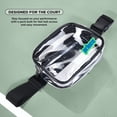 thumbnail image 5 of Prince Pickleball Court Crossbody Waist Pack – Clear Black Belt Bag with Pickleball Storage, 5 of 9