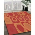 thumbnail image 3 of Ahgly Company Machine Washable Indoor Rectangle Transitional Bright Orange Area Rugs, 2' x 5', 3 of 7