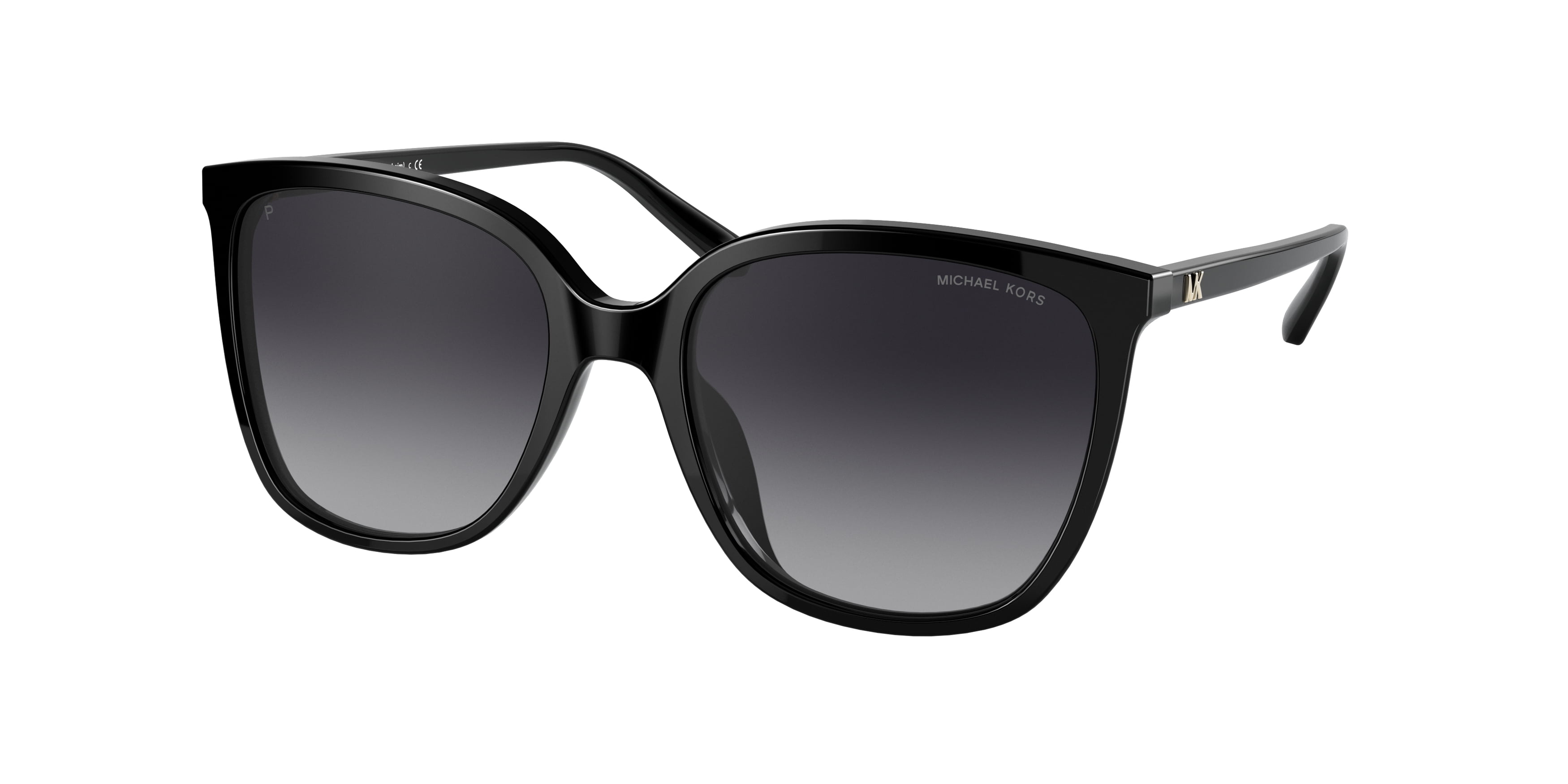 Michael Kors ANAHEIM MK 2137U Plastic Womens Square Polarized Sunglasses Black 57mm Adult