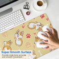 thumbnail image 4 of Long Mouse Pads for Desk,Corgi Dog and Footprints Desk Mats on Top Of Desks, Desk Mouse Pad Extra Large with 3mm Non-Slip Base and Stitched Edge for Gaming,Office,Work,Home 31.5"x11.8", 4 of 6