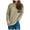 Khaki-Sweaters, variant on AGWOLF Womens Mock Neck Sweaters Striped Ribbed Knit Pullover Lightweight Long Sleeve Jumper Tops