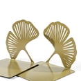 thumbnail image 3 of 2Pcs Hollowed Leaf Book Ends for Shelves Metal Bookends Heavy Duty Book Stoppers, 3 of 17