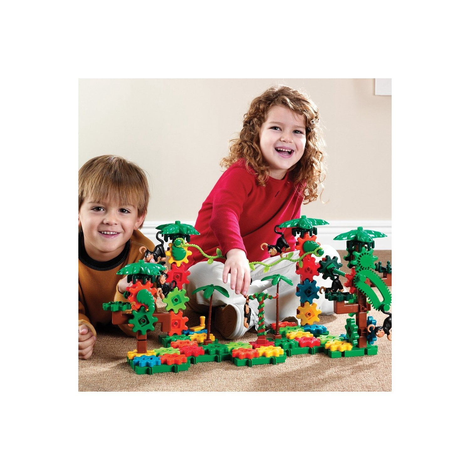 Learning Resources Gears! Gears! Gears! Movin' Monkeys Building Set, Building Toys, Ages 4+