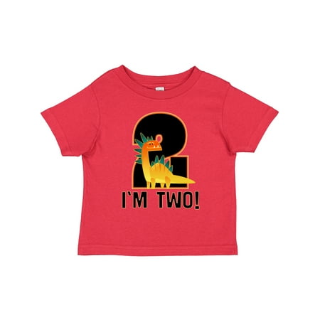 

Inktastic 2nd Birthday Dinosaur Party Outfit Boy Gift Toddler Boy Girl T-Shirt