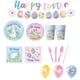 thumbnail image 2 of Decoraciones de Pascua, adornos de Pascua, regalos de Pascua, vajilla para fiesta de Pascua para 10 invitados, decoraciones para fiestas de primavera, platos de papel, incluye vasos, platos, globos, s, 2 of 6